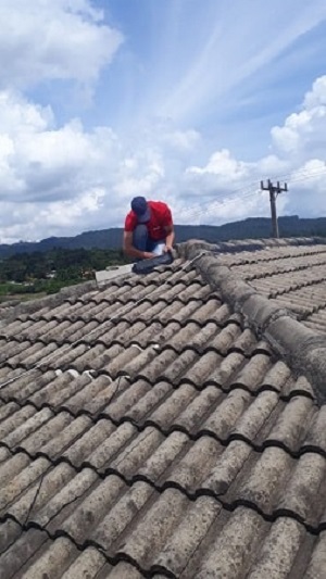 Conserto de telhados telhas de cimento